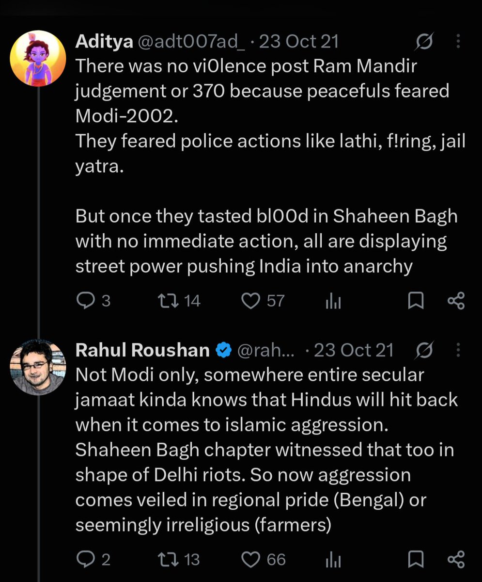RationalIndMus's tweet photo. @AdityaMenon22 People forget that Sharjeel is behind bars, not for his speech, but his supposed role in the Delhi Pogroms when he was ALREADY BEHIND BARS during the progorms...

Meanwhile, a confession from OpIndia that riots were a reaction from Sanghis against peaceful Shaheen Bagh: https://t.co/JV9hBMyKO3