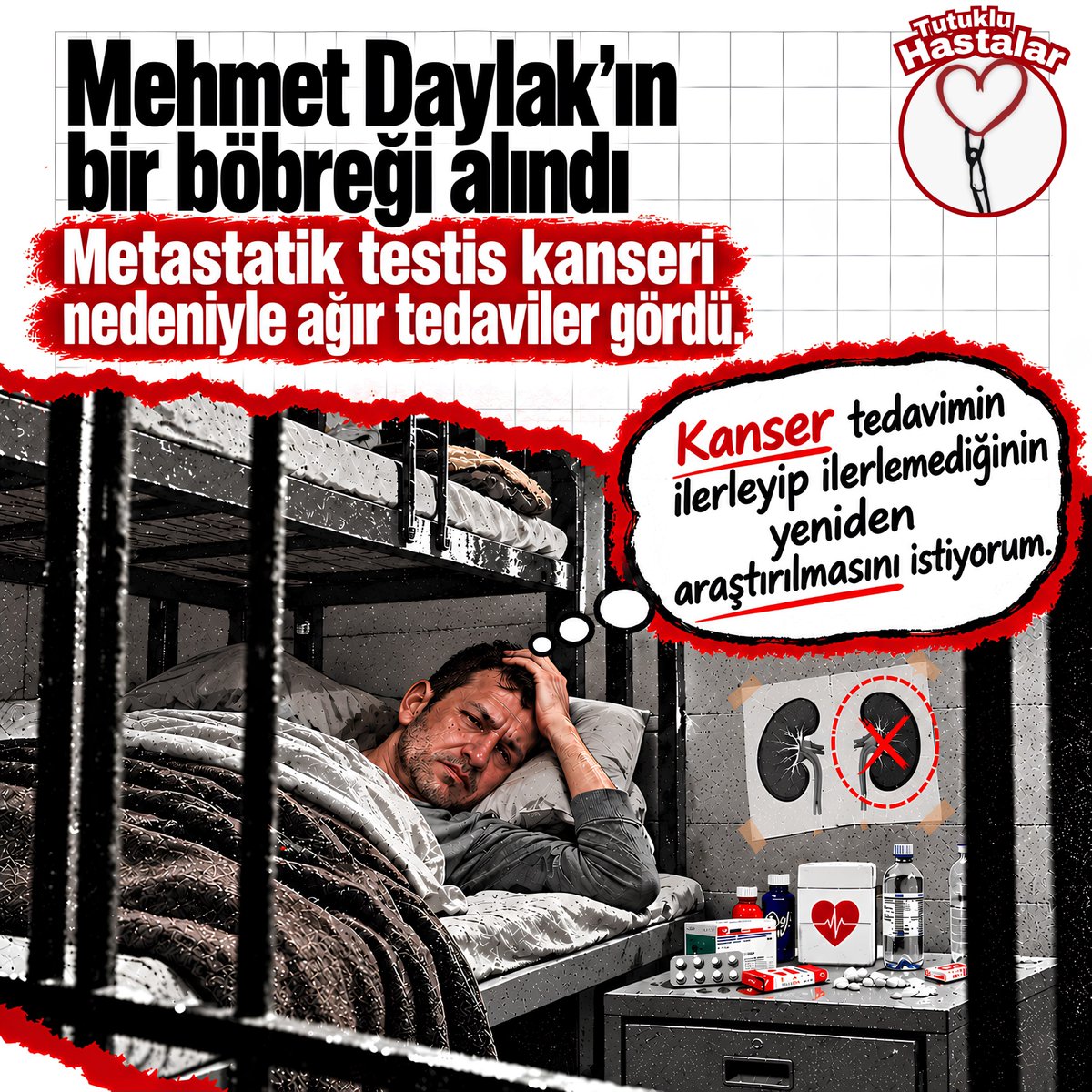 Hasta_Yakinlari's tweet photo. TEK BÖBREKLİ❗️

Mehmet Daylak’ın bir böbreği alındı, metastatik testis kanseri nedeniyle ağır tedaviler gördü. Şimdi ise kanserin yeniden ilerleyip ilerlemediğinin araştırılması gerekiyor❗️
@yavuzagiraliog 

MehmetDaylak Yaşasın
Kerem Oğuz #FBvSLA https://t.co/nqxmhZT8E4