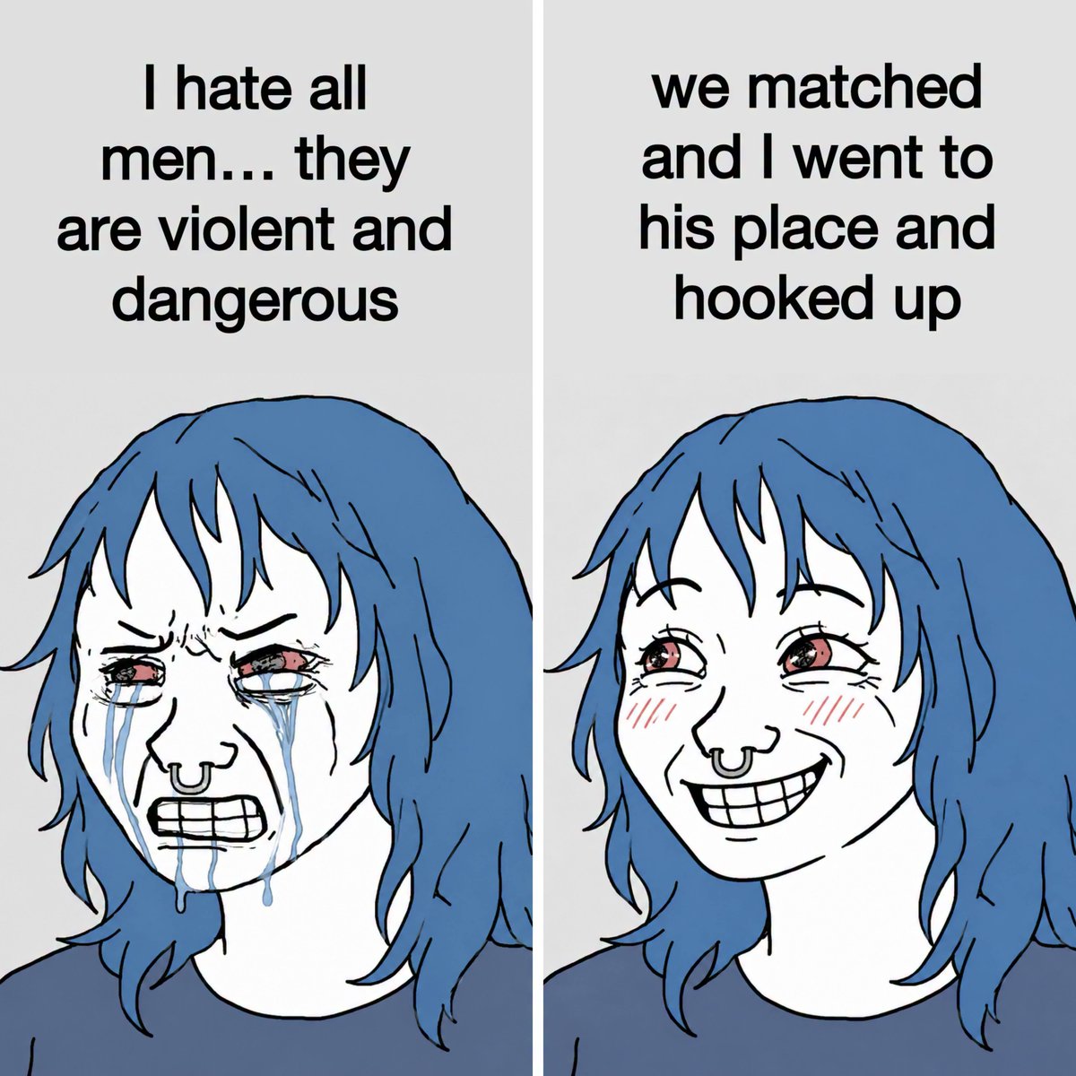 WomenBeingAwful's tweet photo. Women say men are dangerous and then go hook up with strange men all the time often with no safety plan at all https://t.co/Ajo8Da2oh8