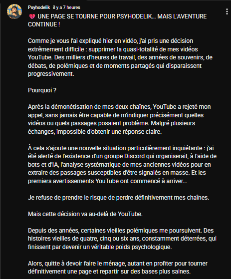 Hekapute_'s tweet photo. LES GARS PSYHODELIK VA SUPPRIMER SES VIDEOS, DEPECHEZ VOUS A TOUT SIGNALER !!!!! https://t.co/3aUjvsrUq8
