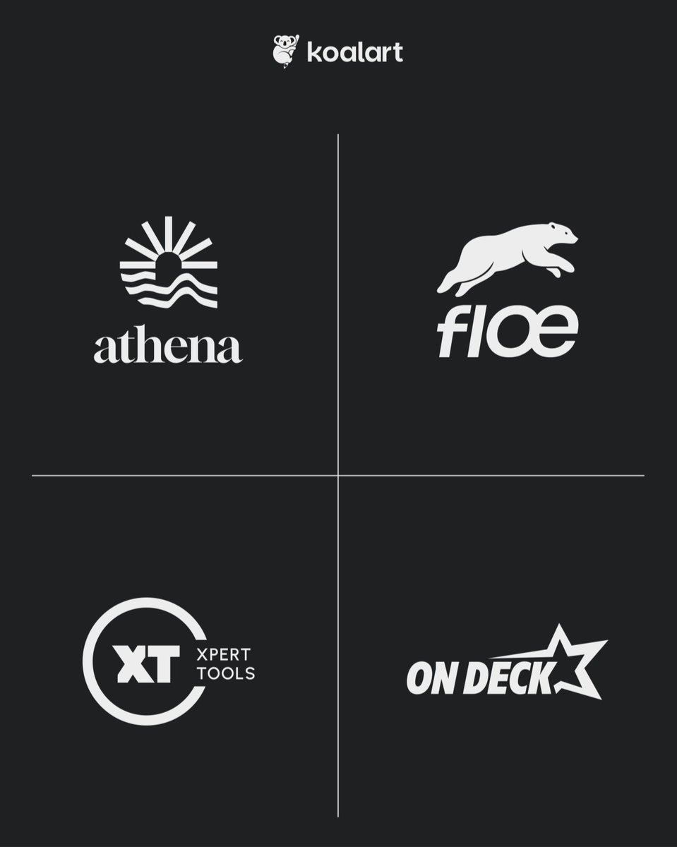 koalartcreative's tweet photo. Koalart Creative | Logofolio 🎨

A logo can make or break a first impression.

From bold concepts to timeless designs, explore logos built to make brands stand out and stay unforgettable.

Which one catches your eye first?

#Logofolio #LogoDesign #BrandIdentity https://t.co/GASCexVGgn