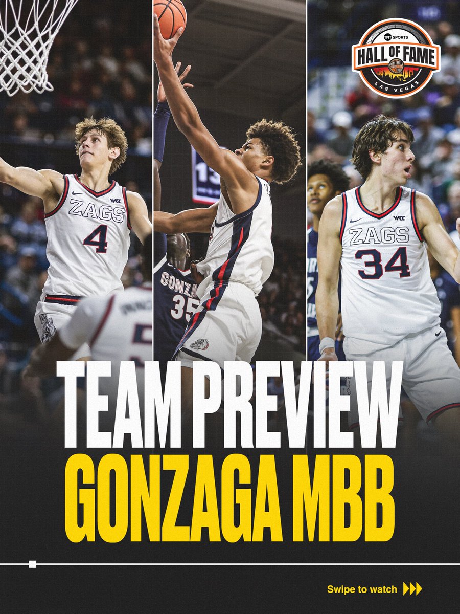 hofseries's tweet photo. Hall of Fame Series Las Vegas Team Preview. 🏆

🏀 @ZagMBB 
🗓️ November 2nd
📍 @TMobileArena

📸🎥: @ZagMBB 

#HOFSeries | #GoZags | #HoophallU https://t.co/UUw1NawDON