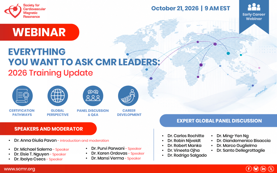 SCMRorg's tweet photo. 🚨 LAST CHANCE TO REGISTER! 🫀

Join SCMR's Early Career Webinar and gain insights from global CMR leaders on training, career pathways, research &amp; mentorship!

📅 Oct 21 | 9 AM ET
👉 Register now: https://t.co/k8k1022WuJ https://t.co/Gnj8VXgz2Y