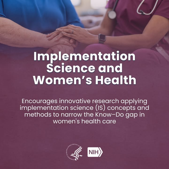 NIH's tweet photo. Basic scientists, data scientists, and clinicians: Help advance women's health research! Many NIH institutes, centers, and offices are participating in these new NIH Highlighted Topics focused on:
 
• Putting evidence into practice in women's health care https://t.co/oJAQOqlgRF
• Understanding how reproductive system aging affects health span and longevity https://t.co/vwBcaPDUpz
• Studying perimenopause as a distinct life stage https://t.co/H636evJzeu
• Understanding and addressing gynecologic procedural pain https://t.co/POCNsdgDAk
 
Stay tuned for more women's health highlighted topics, coming soon! 

Learn more: https://t.co/vF1NTJ2aH7