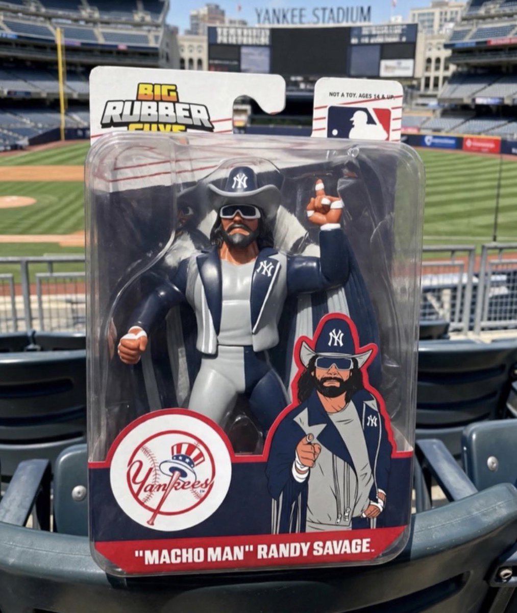 CollectMajor's tweet photo. Yankees Macho Man hanging out at Yankee Stadium!

Have you ordered yours yet?

https://t.co/sBeCovjYm5

📸 josephlaestrella

#CollectMajor
#ScratchThatFigureItch https://t.co/NtCLU7LKxc