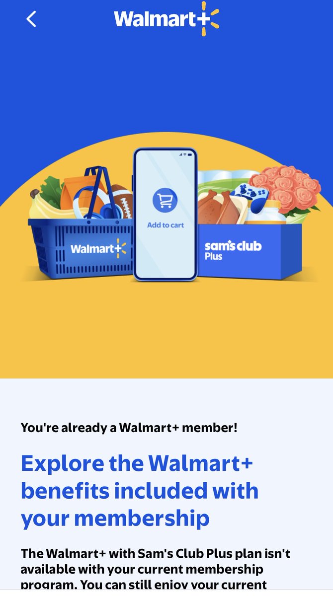 willyork_23's tweet photo. @Wario64 Doesn’t work if you have a Walmart+ membership that’s included with Straight Talk. https://t.co/nuV2ROgmM1