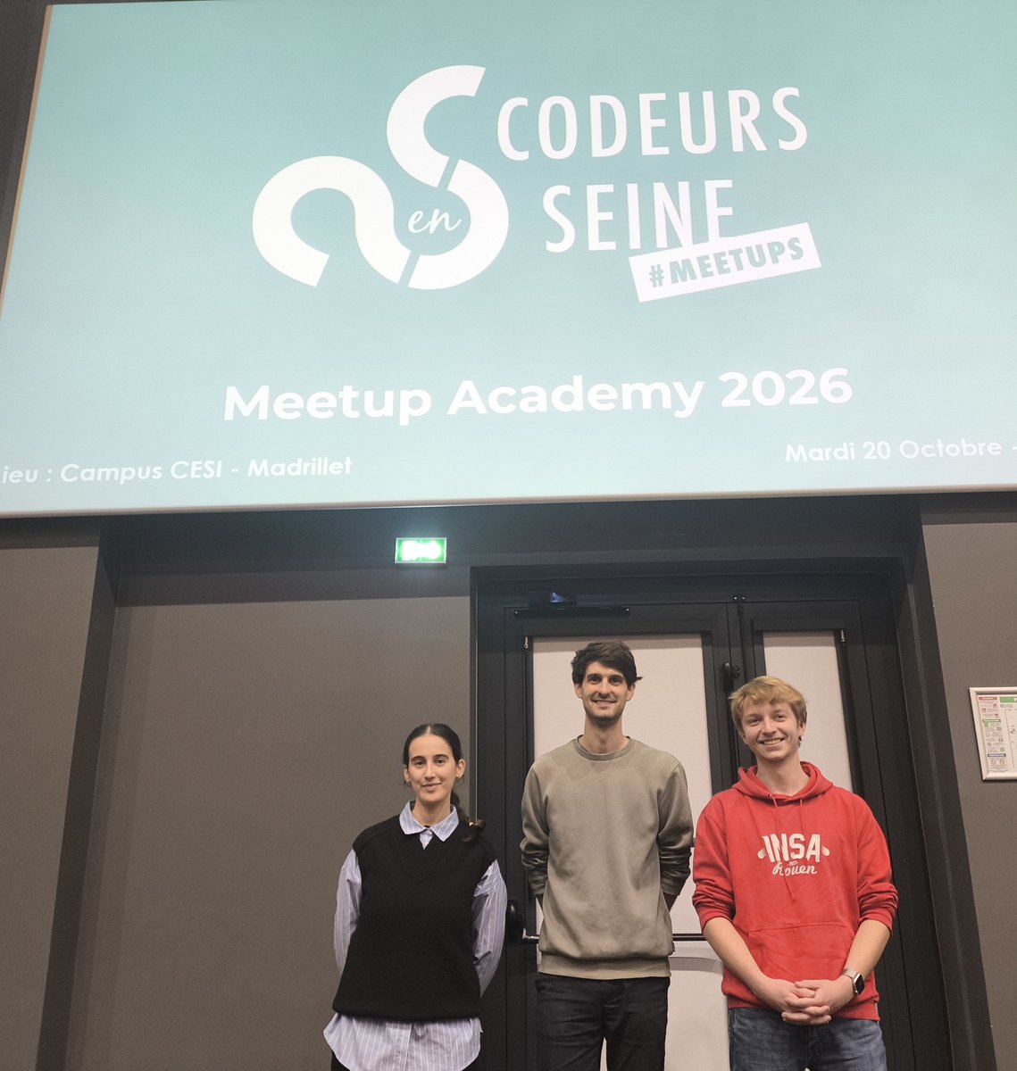 codeursenseine's tweet photo. Un grand merci a nos speakers/speakeuses pour ce Meetup Academy.
#meetup https://t.co/xH51PuJtoa