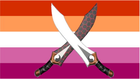 pxppy_ii's tweet photo. lesbian flag for sapphics who love swords https://t.co/SQ5epg97ap