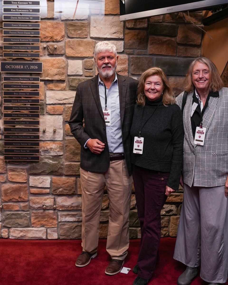 ColgateMBB's tweet photo. Officially in the Hall 💫

We were excited to welcome the family of Bill Dodd '53 back to campus for his official induction into the Colgate Athletics Hall of Honor! 

#GoGate https://t.co/RfDYUqVQLa