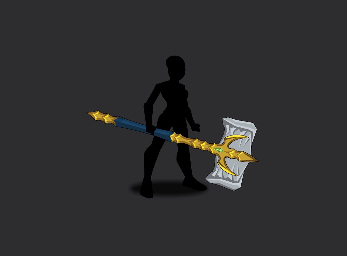 Valoroth's tweet photo. I don't know a good name for this hammer but it's done... https://t.co/hXmCpd8VhC