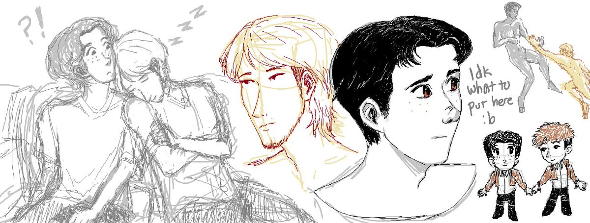 fierybone_dust's tweet photo. Jeanmarco paint doodles bc why not https://t.co/sC2l2dlxY6