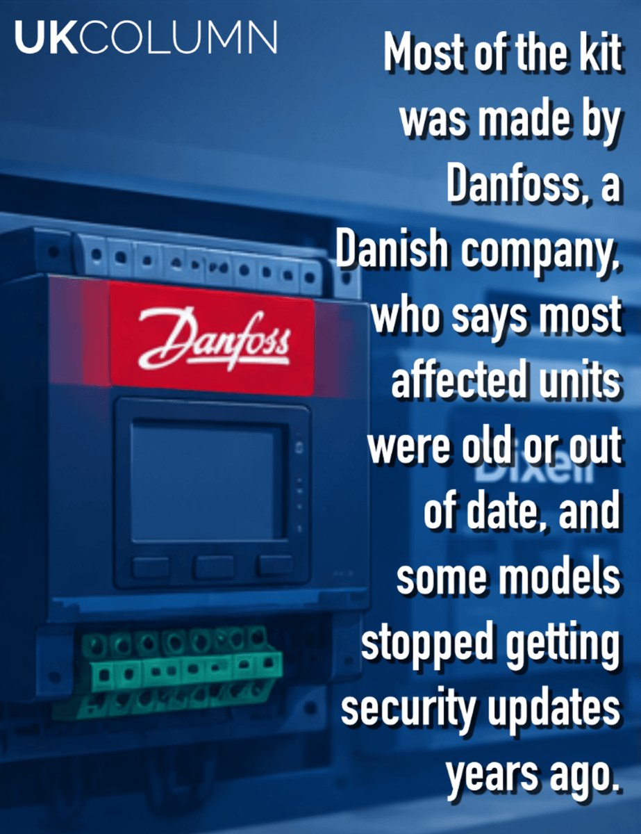 ukcolumn's tweet photo. Security incident targeting remote controllers of refrigeration installations causes tens of millions of euros lost.

To see more like this, subscribe to our weekly newsletter via our website:
https://t.co/1MmchhGh7J

#France #Refrigerator #Security https://t.co/4rr51pZjXg