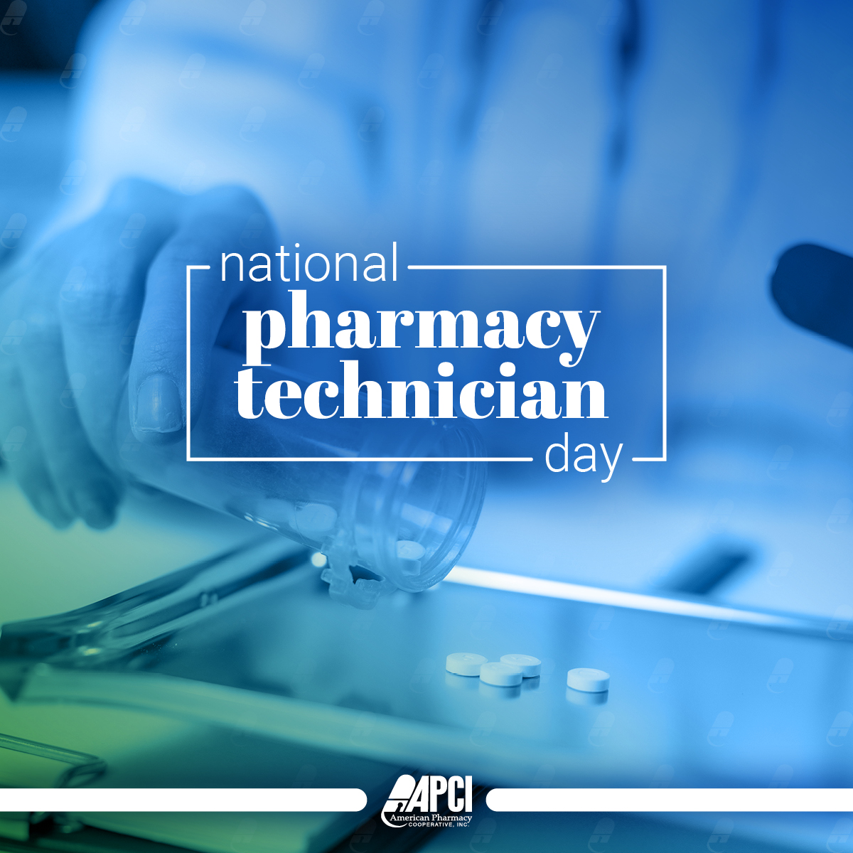 _APCI's tweet photo. On National Pharmacy Technician Day, we celebrate the vital contributions pharmacy technicians make every day in our pharmacies. https://t.co/nPaZL46QFE