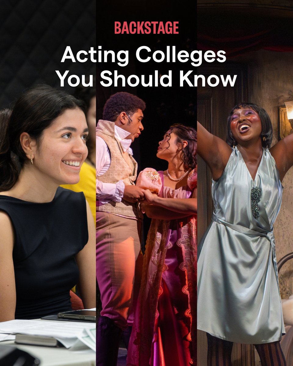 Backstage's tweet photo. We've compiled these acting programs for your shortlist, whether you see yourself onstage, onscreen, or still figuring it out. 

Read the full list here: https://t.co/OOvngovcJK https://t.co/zPPhtCPv8N