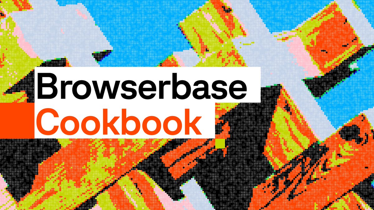 browserbase's tweet photo. Introducing our Cookbook, a collection of things to build with Browserbase. 

Clone the repo and ask your agent how to integrate Browserbase into your product. https://t.co/vinoBnqrqd