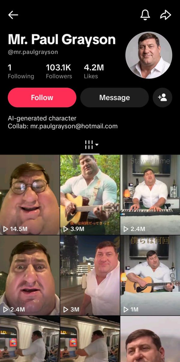 kairon_flex's tweet photo. a creator turned a real-life Peter Griffin into an AI character and cleared roughly $10k in one week.

mr.paulgrayson keeps the same face, the same awkward energy every clip. short selfies, “before” moments and attempts to look cool. people already know the silhouette. the comments still argue if the glow-up is real.

→ 103.1K followers  
→ 4.2M likes  
→ roughly 30M+ views across early videos  
→ one clip at 12.5M views  

what’s holding:

- one locked face and vibe you recognize in a single frame  
- motion taken from real footage, character swapped in  
- posts the next one while the last is still getting replies  
- zero talking, just the silhouette and the movement  

most of these stall after a few videos. this one keeps moving because the face and the glow-up don’t match anything else.

to test the same loop:

lock one character in ChatGPT (face + one clear feature).  
take a short movement or pose clip.  
swap the character in with Higgsfield or Seedance and keep the original motion.  
post the next one the same day.

the ones that stick aren’t the cleanest renders. they’re the ones people can name from one frame