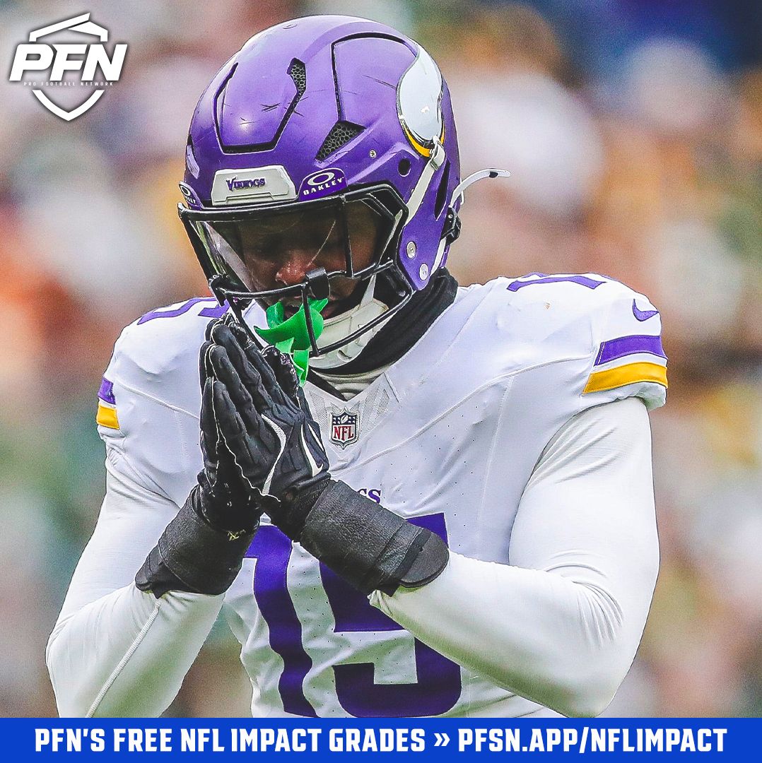 PFN365's tweet photo. Highest pressure rates among NFL edge rushers this season, per TruMedia:

😤 Dallas Turner, MIN - 21.8%
😤 Byron Young, LAR - 20.1%
😤 Greg Rousseau, BUF - 19.0%
😤 Rashan Gary, DAL - 18.6%
😤 Boye Mafe, CIN - 18.5%
😤 Maxx Crosby, LV - 18.2%
😤 Trey Hendrickson, BAL - 18.2%
😤 Samson Ebukam, ATL - 17.4%
😤 Cameron Thomas, ATL - 17.1%
😤 Will Anderson Jr., HOU - 16.7%

*Minimum 100 pass-rush snaps