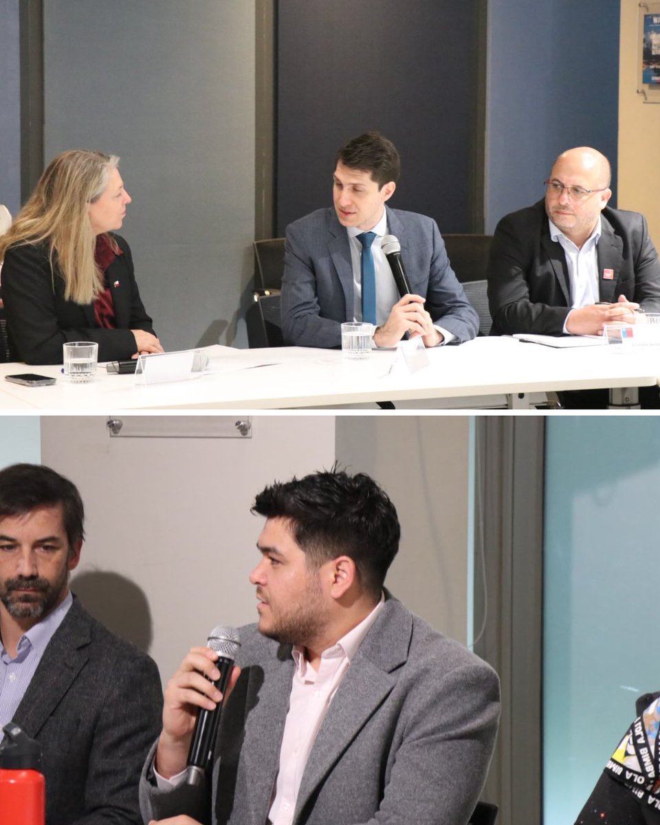 subturismo's tweet photo. La subsecretaria de Turismo, María Paz Lagos, junto a Heitor Kadri, de ONU Turismo, y el director nacional de SERNATUR, encabezaron un diálogo con gremios y académicos sobre los desafíos del turismo, su aporte al empleo y la inversión, y el desarrollo de los territorio https://t.co/m2QgCXz732