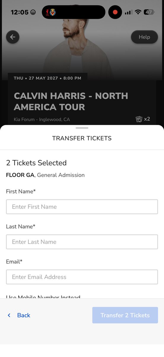 autofillhpx's tweet photo. I #wts two extra FLOOR GA Tickets for Calvin Harris Inglewood n1 Show, May 27th.

My Partner also got lucky with another 2x from the presale !!

Message me if you’re interested, asking for face value and I can transfer rn 
#CalvinHarrisTickets #CalvinHarrisSpotify #Ticketmaster https://t.co/dyVVnJ6YBx