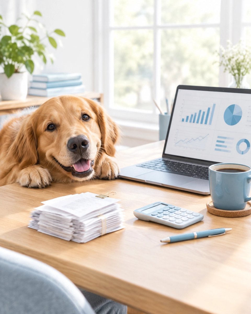 DornerLandBkLLC's tweet photo. Clean books, happy desk pup! DornerLand Bookkeeping has 15+ years as your Financial Chauffeur 🏎️🏁, so you can enjoy family time 🏠. Free 30-minute chat: https://t.co/jY9vMxKpyI. What would you hand off first? https://t.co/0040eU719z