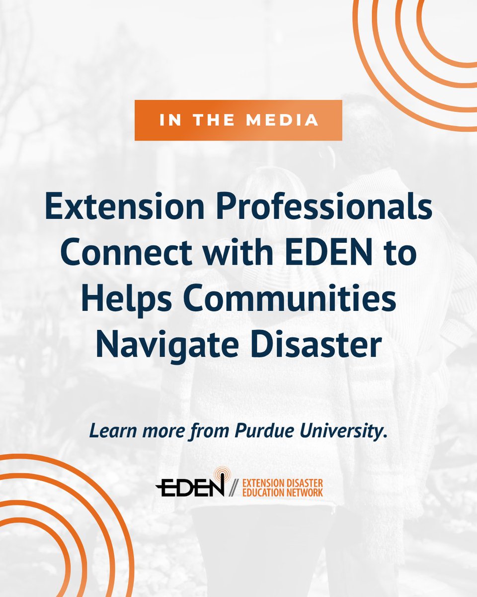 ExtDisasterEd's tweet photo. When disaster strikes, Extension is there to help communities find answers. 👏

After a chemical fire in Frankfort, Indiana, @PurdueExtension turned to EDEN’s national network to help provide timely, research-based information on local concerns.

🔗: https://t.co/XO3IzpWZls https://t.co/1eQ3tYGRxH