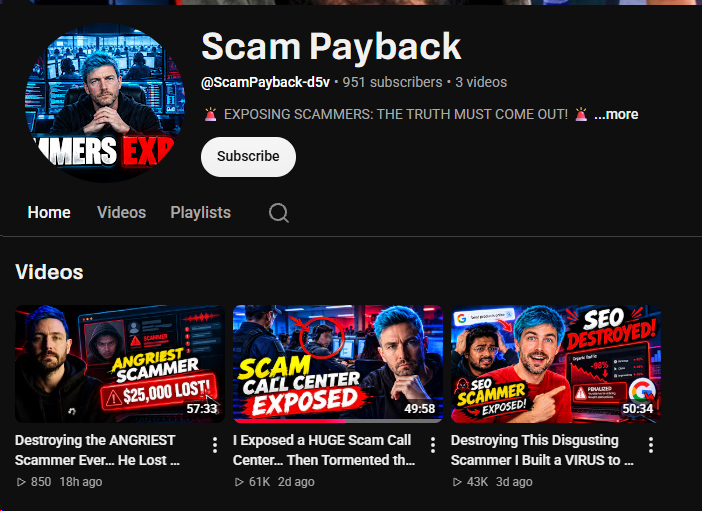 realtechwave's tweet photo. @ScammerPayback 
Not sure if you guys know but this channel is reuploading yalls videos and slapping an ai thumbnail, impersonating you. https://t.co/3AgfvoqOoM