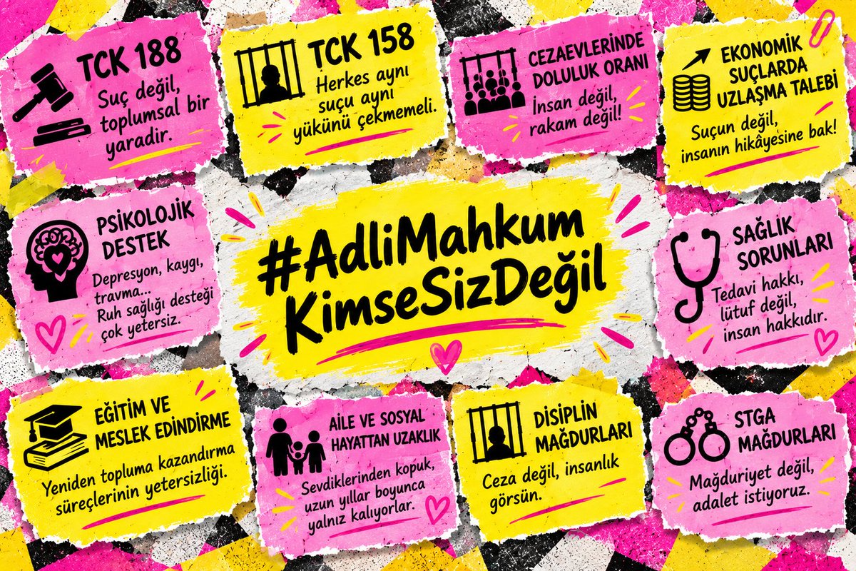 Iremkrglu272's tweet photo. @cuneytyuksel_ @yusufbeyazit60 Sevdiklerine kavuşmak isteyen binlerce insanın sesi duyulsun. Dört duvarın ardındaki bekleyiş ve dışarıdaki hasret görmezden gelinmesin. İnfaz düzenlemesi yılbaşından sonraya bırakılmasın!
#AdliMahkumKimseSizDeğil
#DisiplinAffı https://t.co/RTta1Ptuic