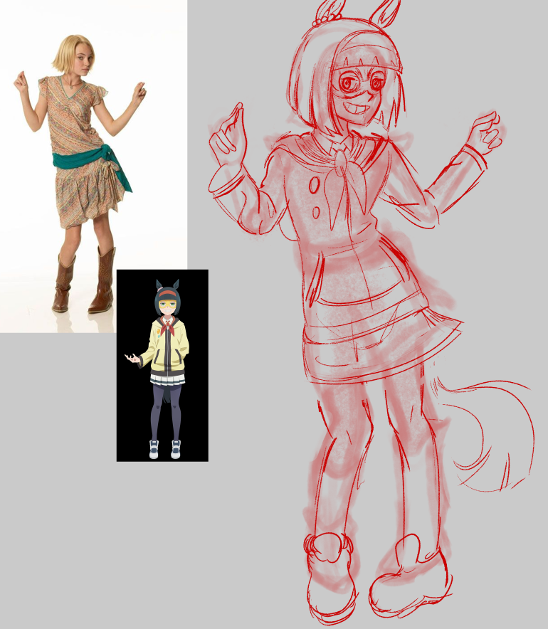 Pyroraptor42's tweet photo. some daily sketches and studies I've been doing. Characters are Komi-san, Mini the Lady (Uma Musume: Cinderella Gray), Minamo (Azumanga Daioh!) and Nagumo from City The Animation https://t.co/drtykvQXdC