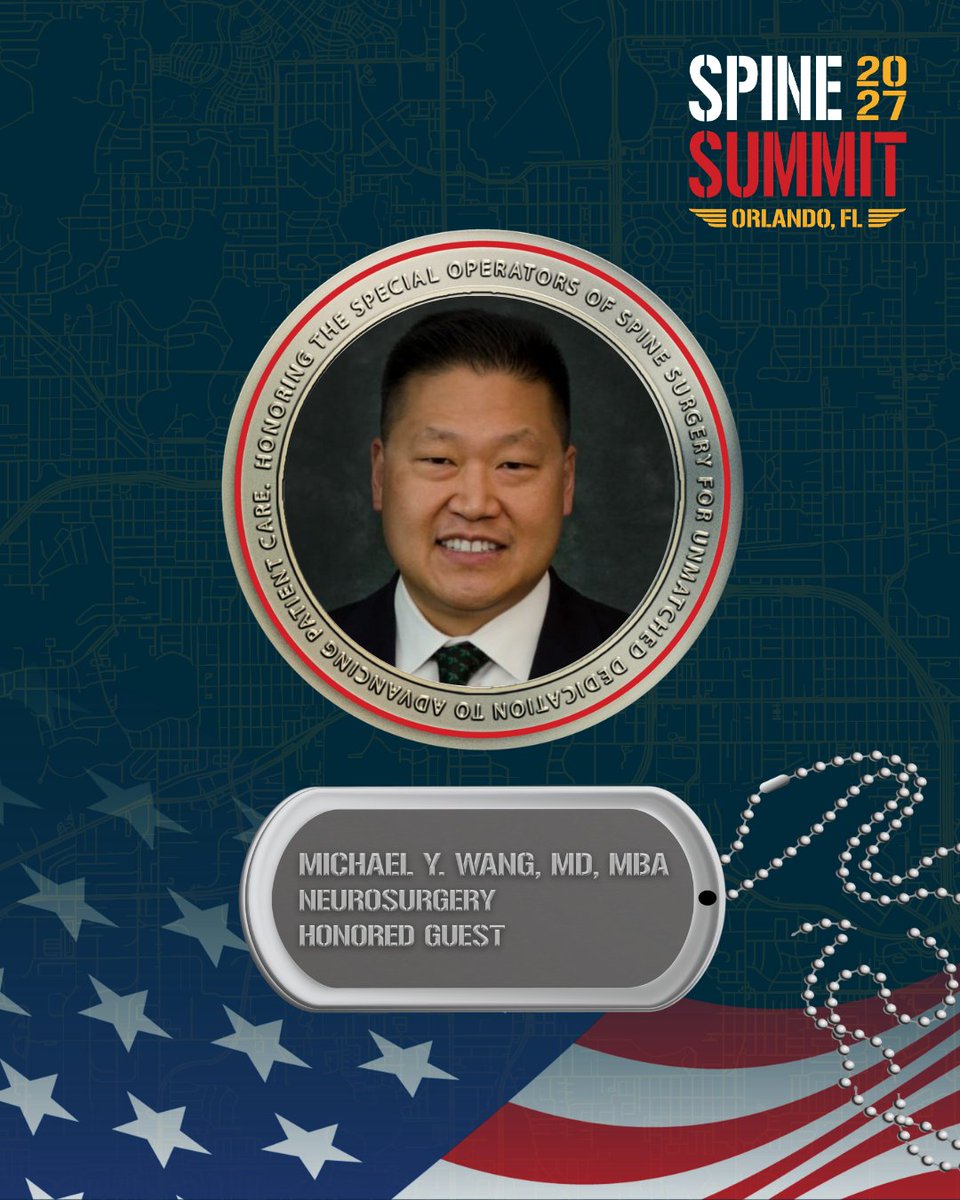 spinesection's tweet photo. Help us celebrate the 2027 #SpineSummit Neurosurgery Honored Guest, Dr. Michael Wang (@UMneurosurgery Dr. Wang’s impact on our field is felt across research, education, mentorship and advocacy: https://t.co/JV2tD4n7cm @NSGYPodcast https://t.co/K36Bd0i5Tf