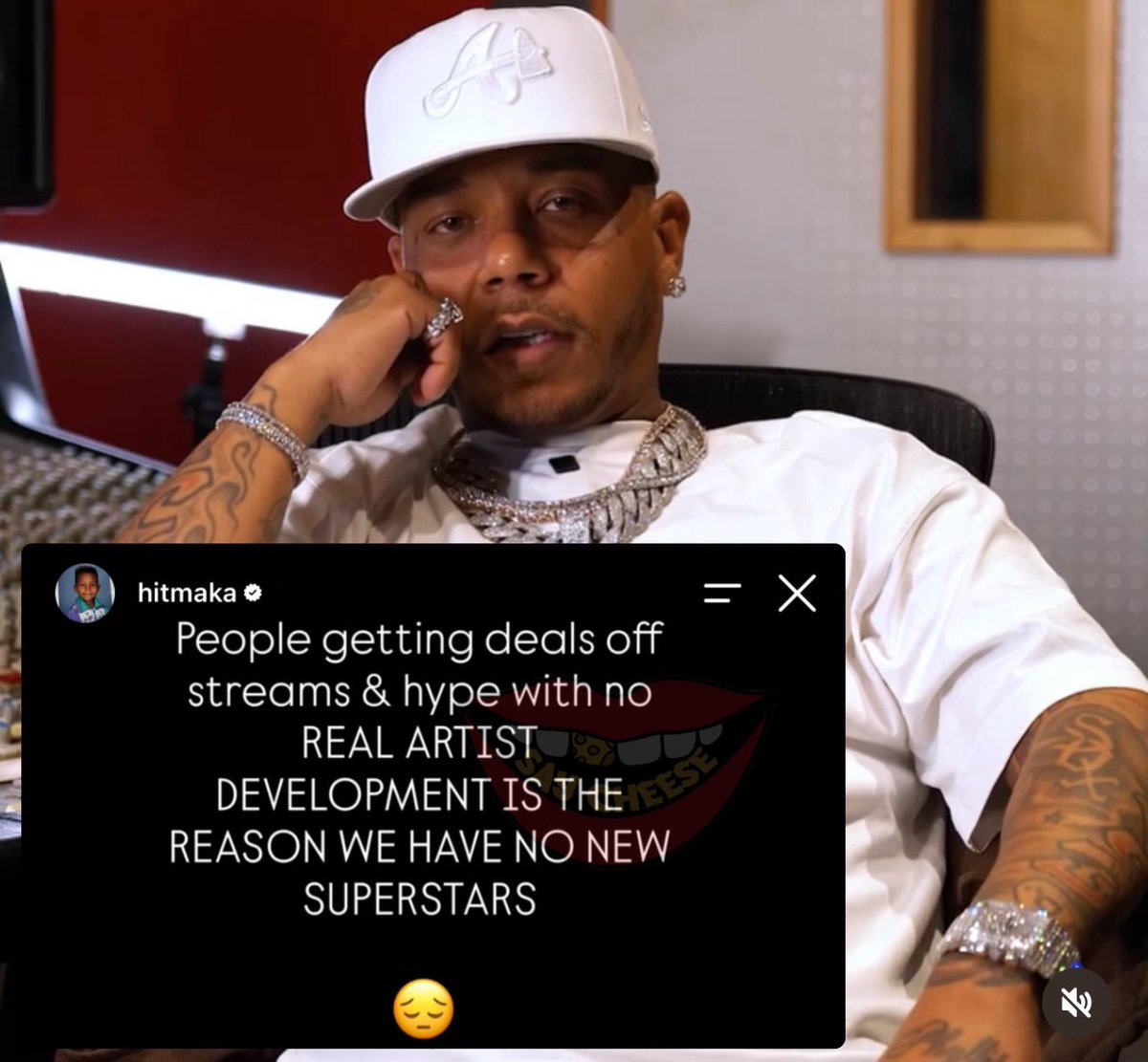 SaycheeseDGTL's tweet photo. Hitmaka says the music industry needs to bring back gatekeeping, claiming artists are getting record deals based on streams and hype instead of talent and real artist development, which is why there are no new superstars 👀 https://t.co/BLaIMAXdpi