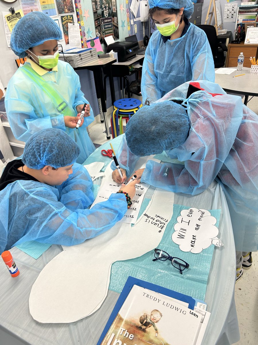 CoralSunsetAP's tweet photo. @sunset_coral 5th grade Character Trait Surgery to wrap up @benchmark Unit 2! @lizzylean @GarvinShaw @InstSupSteiger @pbcsd #ela #projectbasedlearning #5thgrade https://t.co/FcYYsikBhY