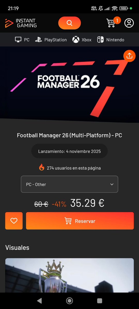 Purusam's tweet photo. @jose_lock08 @telu43 Rebuscando he encontrado las capturas de hace un año. La de 41€ incluía la beta, la de 35€ (similar a la actual de IG) no. https://t.co/8y1hQ1YADa
