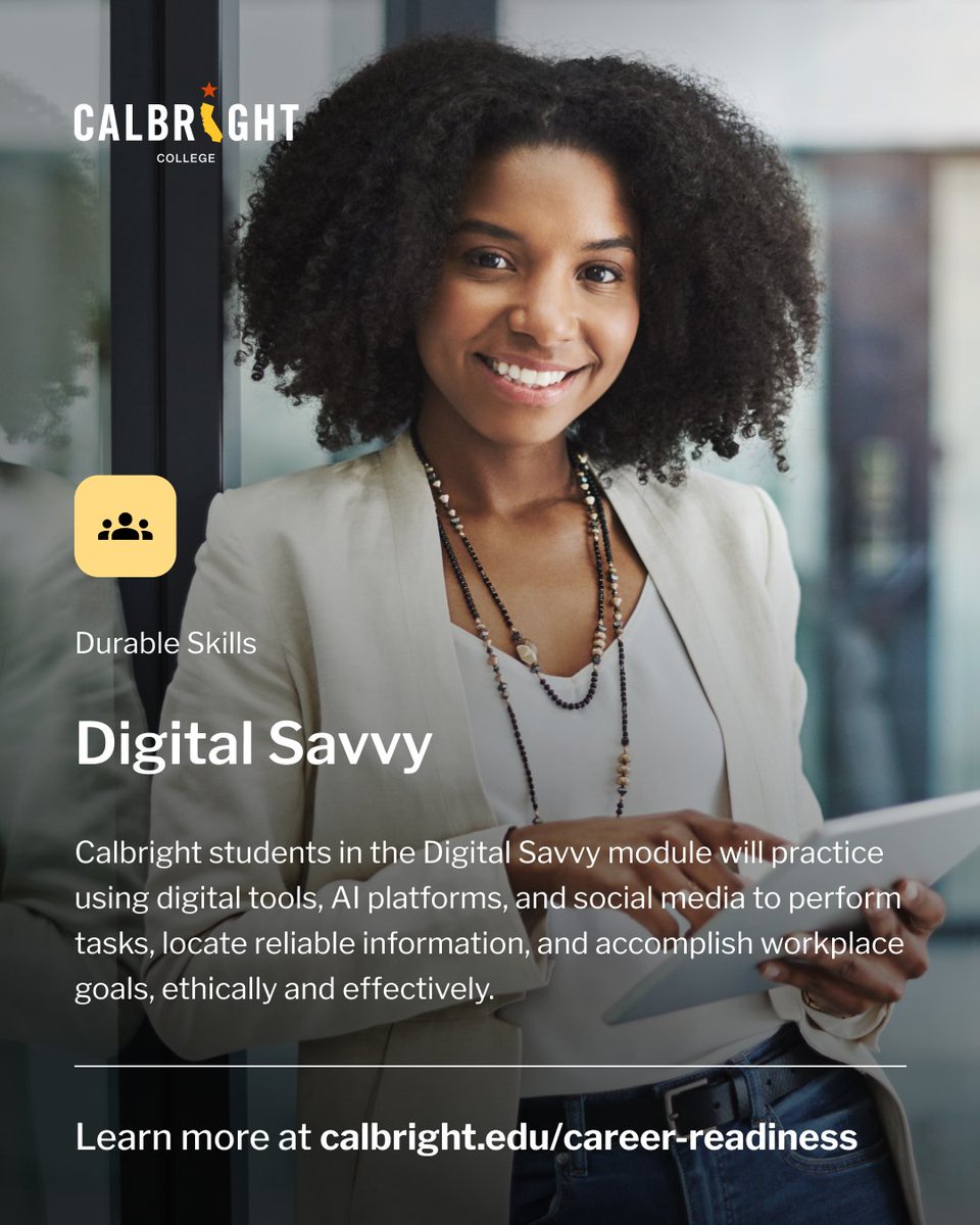 GoCalbright's tweet photo. The modern workplace demands general mastery of the digital tools and platforms on which companies rely. Our Digital Savvy module helps learners build the skills to navigate their roles with confidence and proficiency. Learn more: https://t.co/iQhn3jqy85 https://t.co/fJlWfDCWlV