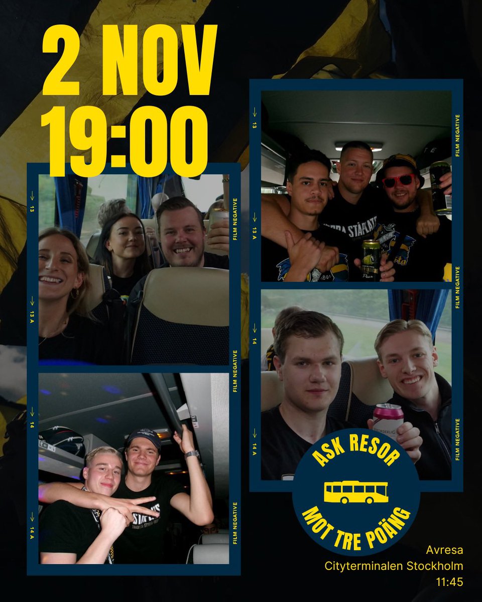 AllmanSupport's tweet photo. Den 2 november rullar ASK-bussen till Sveriges baksida för säsongens sista resa dit, när AIK ställs mot GAIS. Det finns fortfarande platser kvar - boka din plats i vår webbshop. 
https://t.co/sAgktOR80m https://t.co/2XyyOfGuFA
