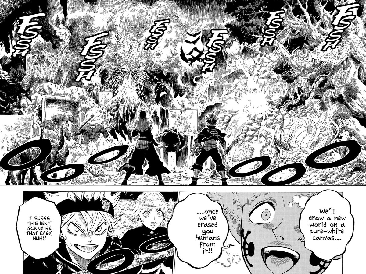 killernan77's tweet photo. If you dislike the Black Clover anime for its animation. You can always read the manga instead because it has beautiful art and story writing https://t.co/UOAglm7tqO