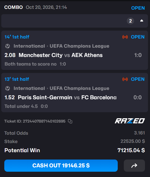 Scurrows's tweet photo. ChampionsLeague Tipps

Dankt mir später!!!

Auf @Razedcom https://t.co/QsWpEcmT9A