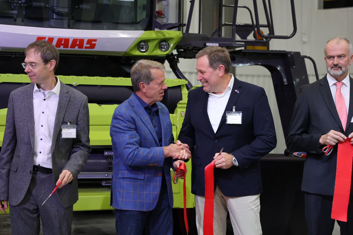 TeamPillen's tweet photo. I recently participated in the ribbon-cutting ceremony for CLAAS Manufacturing’s new Research and Development Center in West Omaha!

This nearly 45,000-square-foot facility represents a $10 million investment in Nebraska’s future and reinforces our state’s position as a national leader in agriculture and agricultural innovation.

Investments like these strengthen our economy, create opportunities, and demonstrate why Nebraska continues to be a great place to do business.

The Good Life is open for business!