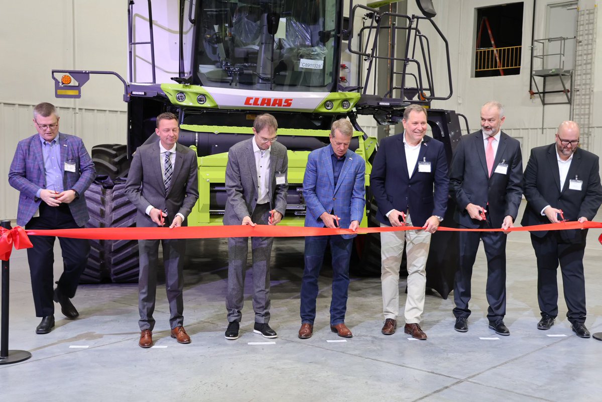 TeamPillen's tweet photo. I recently participated in the ribbon-cutting ceremony for CLAAS Manufacturing’s new Research and Development Center in West Omaha!

This nearly 45,000-square-foot facility represents a $10 million investment in Nebraska’s future and reinforces our state’s position as a national leader in agriculture and agricultural innovation.

Investments like these strengthen our economy, create opportunities, and demonstrate why Nebraska continues to be a great place to do business.

The Good Life is open for business!