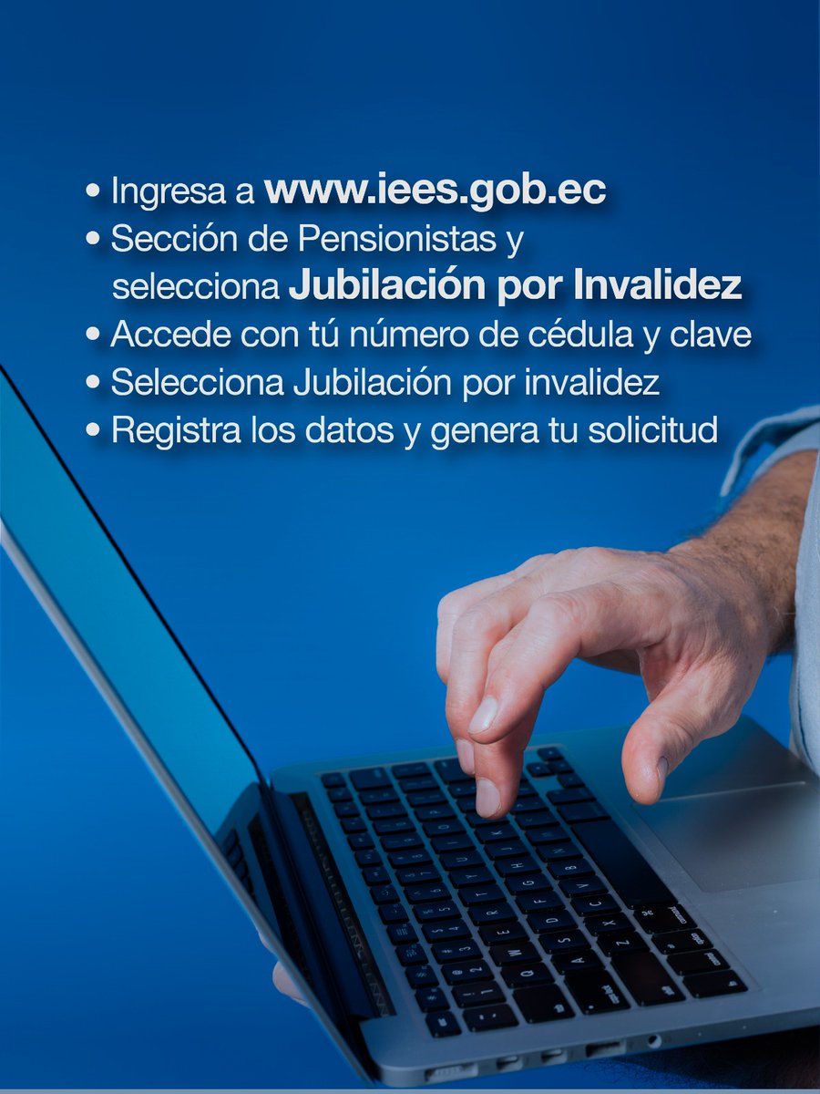 IESSec's tweet photo. #SabíasQué 🤔 | En el #IESS puedes acceder a la Jubilación por Invalidez.

Esta dirigida a quien sufra un accidente que le impida volver a realizar su trabajo 🤕

Desliza y conoce cómo solicitarla y los requisitos que debes cumplir. ⬇️

#ParaEsoEstamos https://t.co/hLVZouA05b