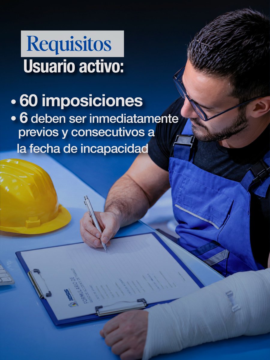 IESSec's tweet photo. #SabíasQué 🤔 | En el #IESS puedes acceder a la Jubilación por Invalidez.

Esta dirigida a quien sufra un accidente que le impida volver a realizar su trabajo 🤕

Desliza y conoce cómo solicitarla y los requisitos que debes cumplir. ⬇️

#ParaEsoEstamos https://t.co/hLVZouA05b