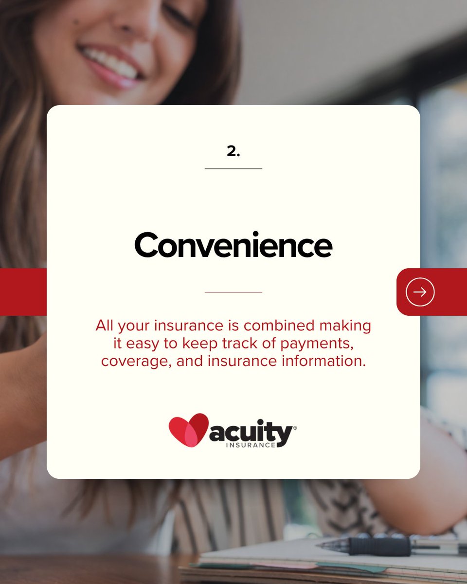 acuityinsurance's tweet photo. Bundling your home and auto may have more benefits than you think! From potential discounts to added convenience and support from a dedicated agent, bundling with us is an option worth exploring.

Learn more about our bundling options: https://t.co/g4faPTXUo1 https://t.co/hzRPm6FMFp