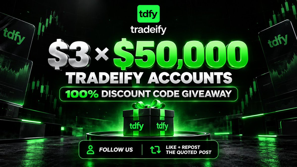 support_tph's tweet photo. 3 X $50,000 Accounts Giveaway - 100% discount codes 🎁

To participate: 

Follow @support_tph @trustedprophub 

Like repost the quotted post 👇🏻 

Join discord: https://t.co/blvD1hVJlK

Codes will be dropped in 72 hours 🏆 https://t.co/NHNVTRPNSs
