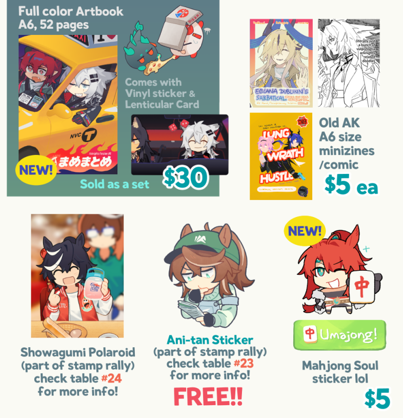 Venatto's tweet photo. Higuys catalog for #cosplaytrackside this weekend will be there both days see you at table 15 🏇🏇🏇 might have some shikishi too if i have time https://t.co/qiSio17Weu