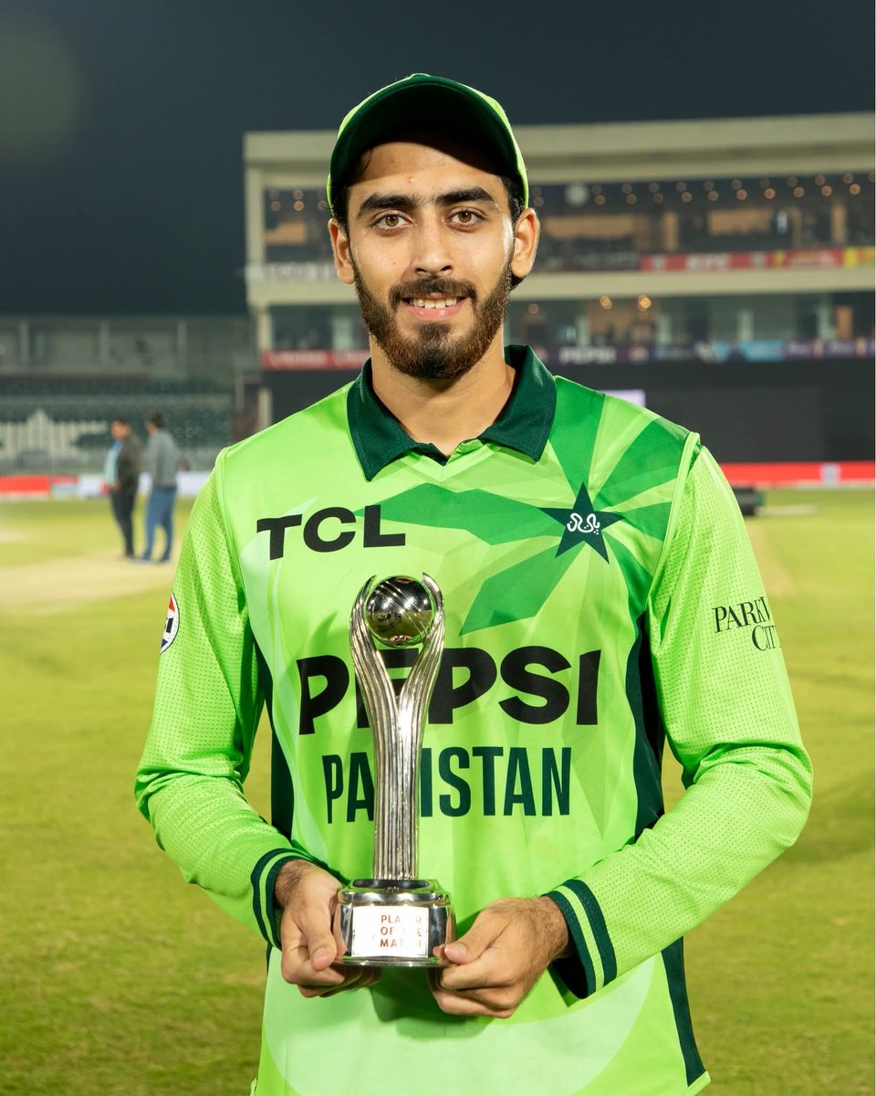 PCBLive_PAK's tweet photo. No surprises here! 🏆

Arafat Minhas is the player of the match for his spellbinding all-round display 🌟

#PAKvENG | #BackTheBoysInGreen | #CricketKaJashan https://t.co/tutj8Y3S9I