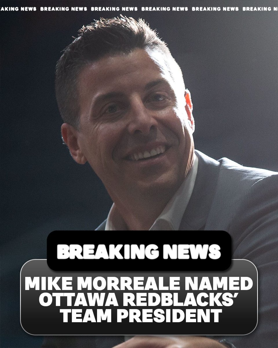 CFL's tweet photo. The Ottawa REDBLACKS have named Mike Morreale the President of the football club. https://t.co/o9oE9kTuHd