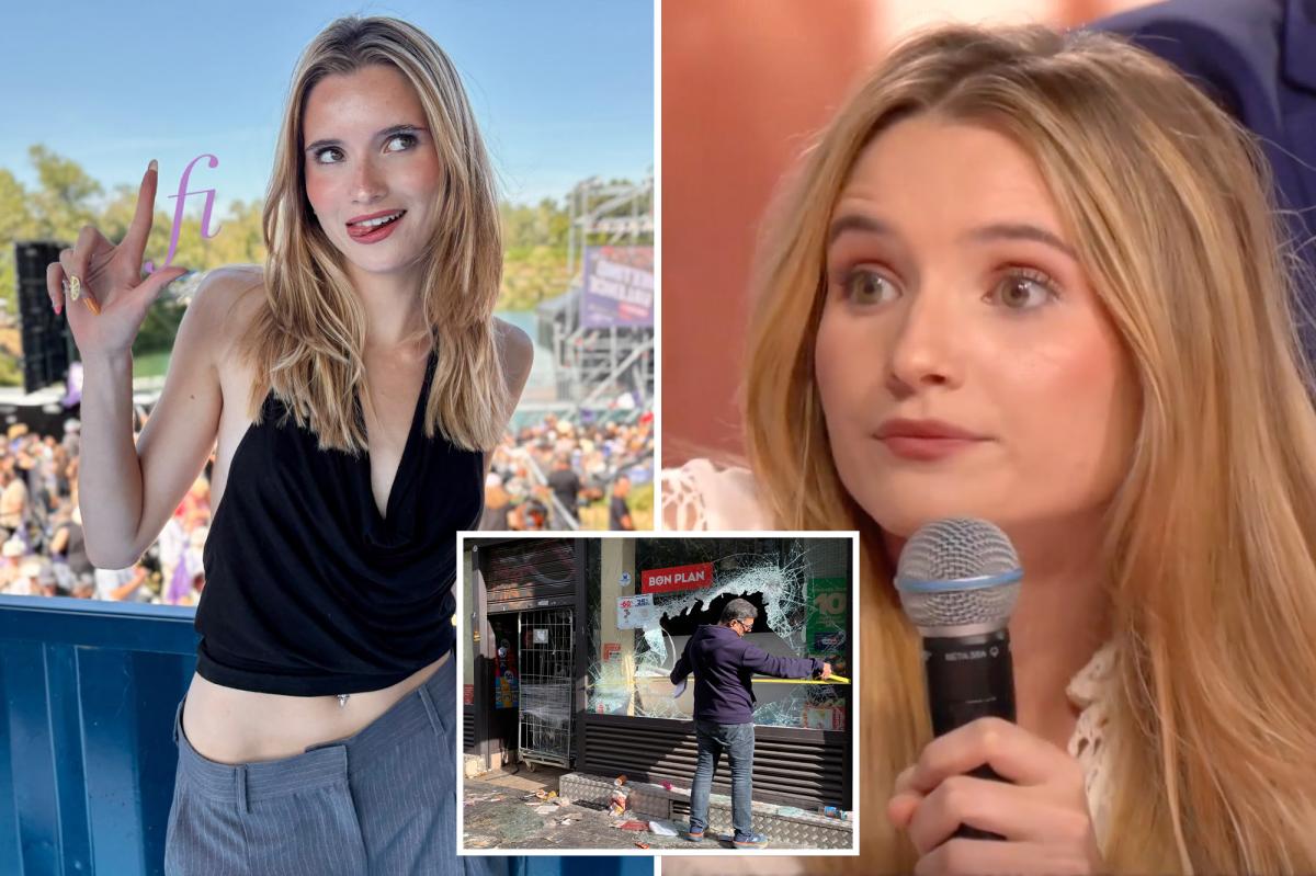 nypost's tweet photo. Woke French student mocked owners who lost stores in riots - then her jet-set life was revealed: 'Your little shops, that's cute' https://t.co/4vR8tqsqbO https://t.co/KV1jiPWmsd