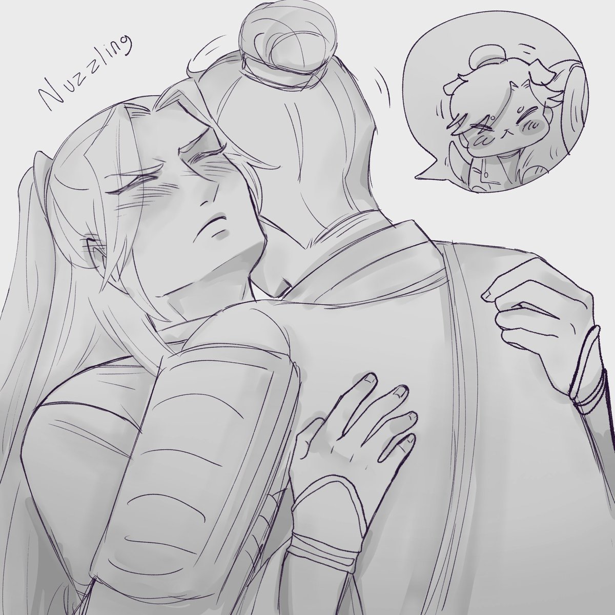 mothzan's tweet photo. Nuzzling

#fengqing https://t.co/DZB5xA7lvW
