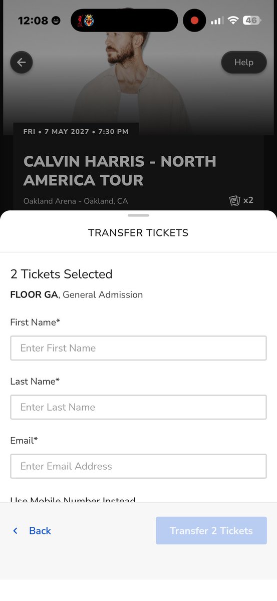 UnTappedJuice's tweet photo. I want to sell two extra FLOOR GA Tickets for Calvin Harris Oakland, CA Show, May 7th

My Partner also got lucky with another 2x from the presale

Message me if you’re interested, asking for face value and I can transfer rn
#CalvinHarrisTickets #CalvinHarrisSpotify #Ticketmaster https://t.co/ydL4TaOlU6