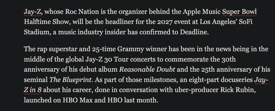 big_business_'s tweet photo. 👤JAY-Z👤

🏈SUPER BOWL LXI HALFTIME PERFORMER 🏈

🚨FEBRUARY 14TH 2027🚨

⬜️officially confirmed by DEADLINE https://t.co/fM7LuMFnvP