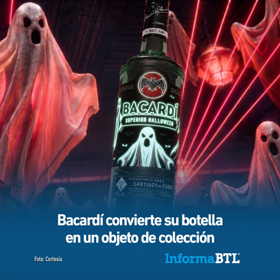 InformaBTL's tweet photo. #Bacardí lleva #Halloween al #empaque, la #moda y el #entretenimiento con una botella luminosa, un estuche en forma de sarcófago, mercancía coleccionable y Bacardí Sessions.

Conoce este #lanzamiento temporal 👉 https://t.co/g6zqItrEbM

#retail
#marketing
#consumo https://t.co/hQ2vJcjMF8